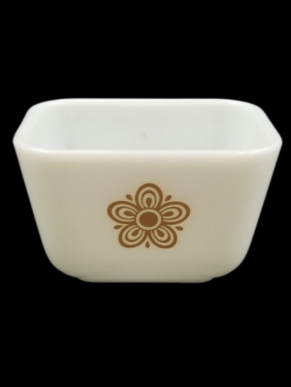 VINTAGE PYREX WHITE WITH BUTTERFLY GOLD DESIGN #501-B